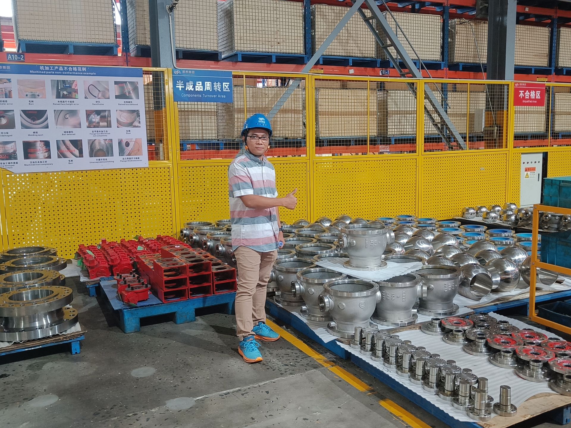KVI team inside the Kata Valve (Group) facilities, August 2026